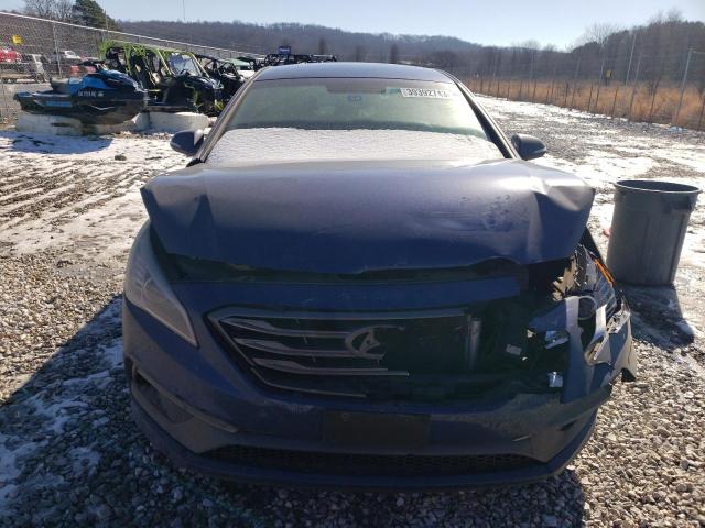 5NPE34AF9FH242109 - 2015 HYUNDAI SONATA SPORT BLUE photo 5