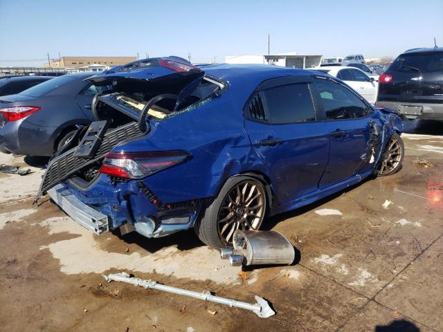 4T1G11AK5PU082985 - 2023 TOYOTA CAMRY SE NIGHT SHADE BLUE photo 3