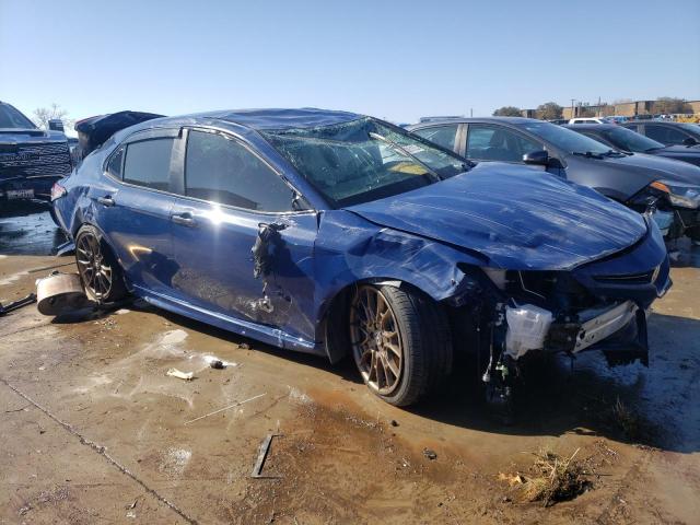 4T1G11AK5PU082985 - 2023 TOYOTA CAMRY SE NIGHT SHADE BLUE photo 4