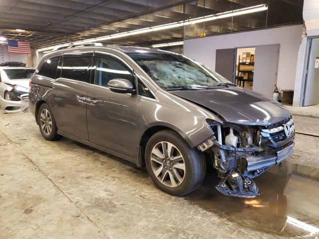 5FNRL5H90FB046985 - 2015 HONDA ODYSSEY TOURING GRAY photo 4