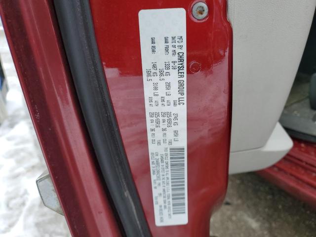 2A4RR5D12AR423032 - 2010 CHRYSLER TOWN & COU TOURING BURGUNDY photo 13