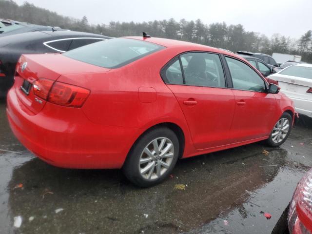 3VWDP7AJ8CM404563 - 2012 VOLKSWAGEN JETTA SE RED photo 3