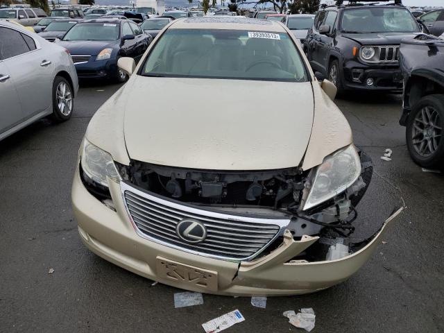 JTHGL46F375009442 - 2007 LEXUS LS 460L CREAM photo 5