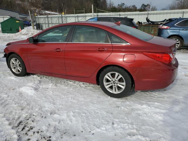 5NPEB4AC6CH462800 - 2012 HYUNDAI SONATA GLS RED photo 2