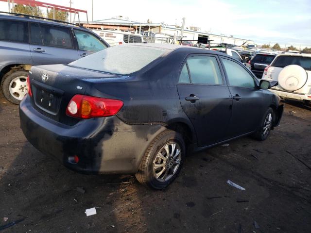 2T1BU4EE4AC534909 - 2010 TOYOTA COROLLA BASE BLACK photo 3