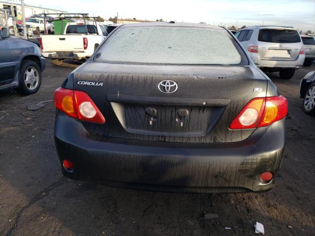 2T1BU4EE4AC534909 - 2010 TOYOTA COROLLA BASE BLACK photo 6