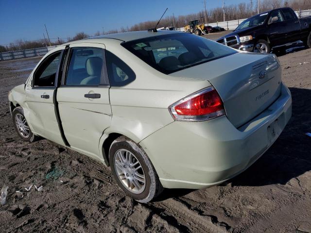 1FAHP3FN0BW121362 - 2011 FORD FOCUS SE GREEN photo 2