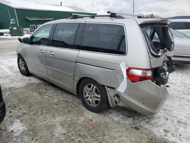 5FNRL38406B402070 - 2006 HONDA ODYSSEY EX SILVER photo 2