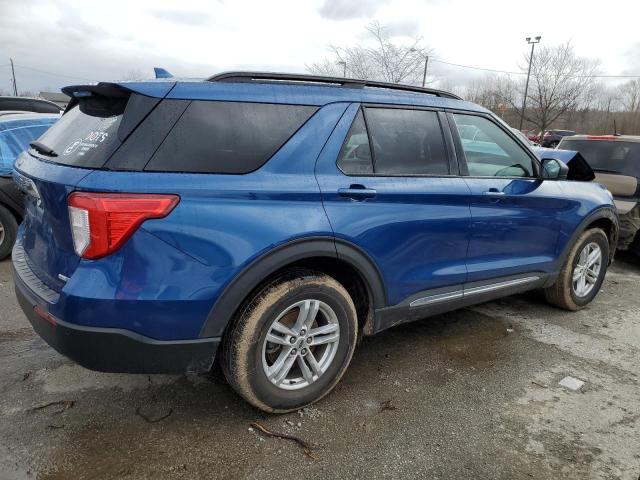 1FMSK8DH1LGA50835 - 2020 FORD EXPLORER XLT BLUE photo 3