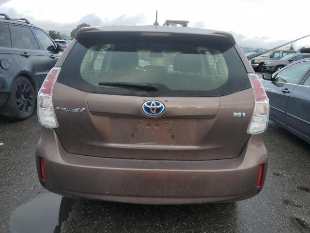 JTDZN3EU1GJ045720 - 2016 TOYOTA PRIUS V BROWN photo 6