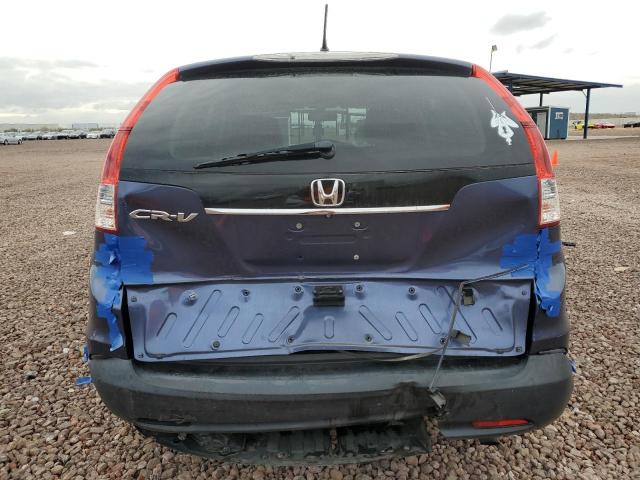 2HKRM3H56EH521960 - 2014 HONDA CR-V EX BLUE photo 6