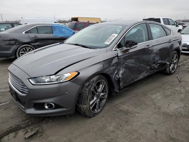 3FA6P0D95ER233948 - 2014 FORD FUSION TITANIUM GRAY photo 1