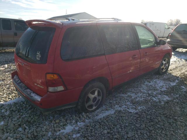 2FMZA57441BA91148 - 2001 FORD WINDSTAR SE SPORT RED photo 3