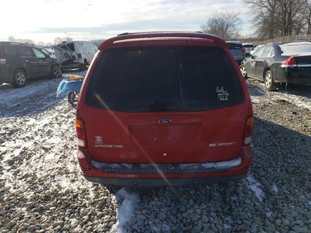 2FMZA57441BA91148 - 2001 FORD WINDSTAR SE SPORT RED photo 6