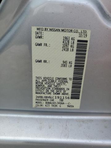 1N4BL4BV6LC191156 - 2020 NISSAN ALTIMA S SILVER photo 13