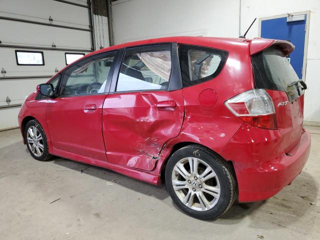 JHMGE8H44AC013581 - 2010 HONDA FIT SPORT RED photo 2