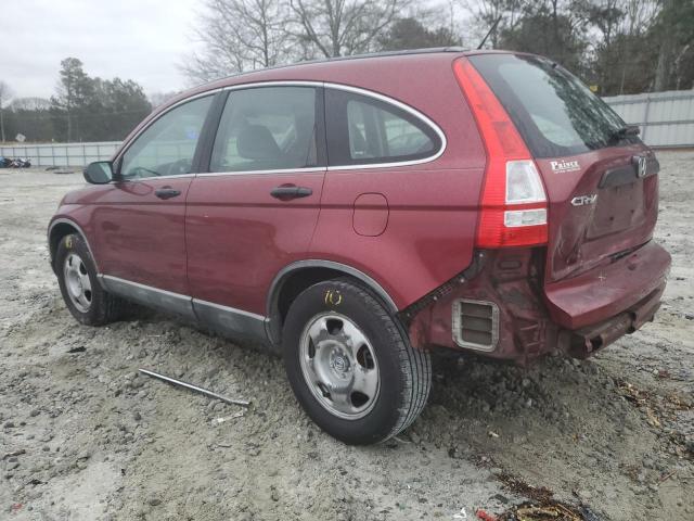 5J6RE3H34AL007200 - 2010 HONDA CR-V LX BURGUNDY photo 2