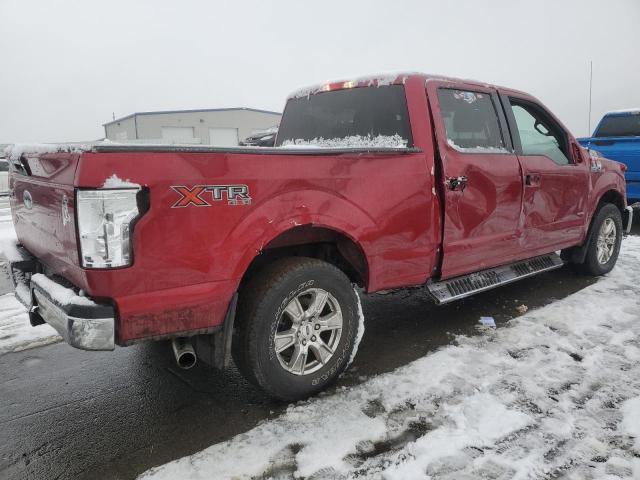 1FTFW1EG4HFB57219 - 2017 FORD F150 SUPERCREW RED photo 3