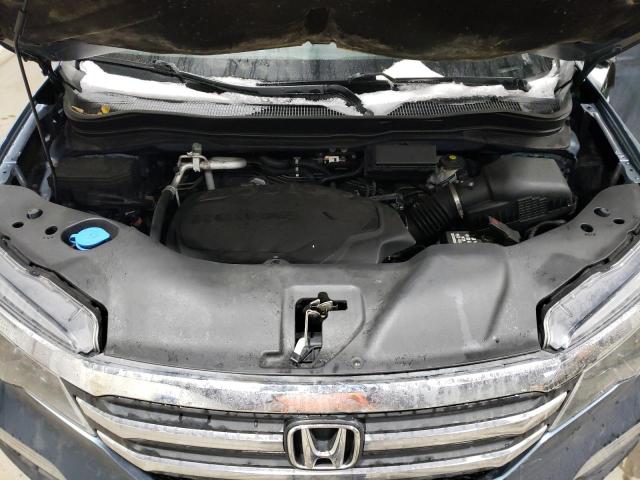 5FNYF6H5XHB093515 - 2017 HONDA PILOT EXL BLUE photo 12