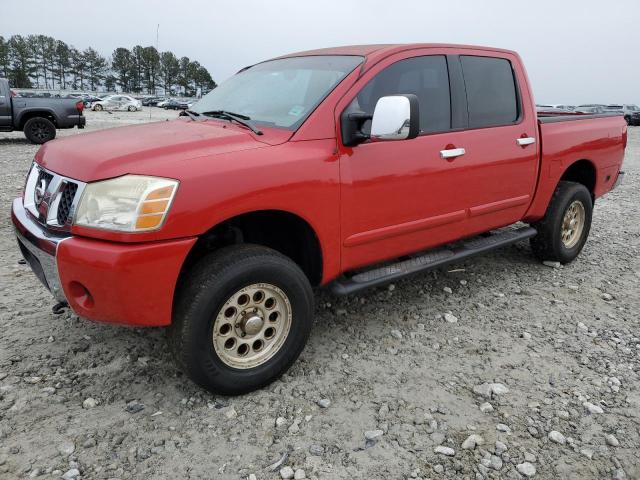 1N6BA07B65N568726 - 2005 NISSAN TITAN XE RED photo 1