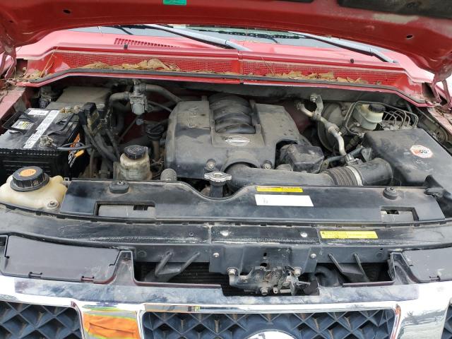 1N6BA07B65N568726 - 2005 NISSAN TITAN XE RED photo 11