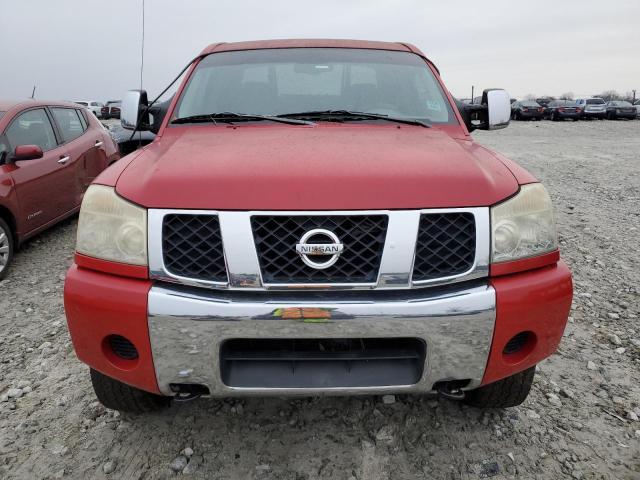 1N6BA07B65N568726 - 2005 NISSAN TITAN XE RED photo 5