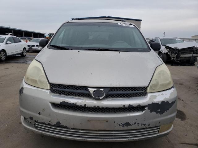 5TDZA23CX5S232065 - 2005 TOYOTA SIENNA CE SILVER photo 5