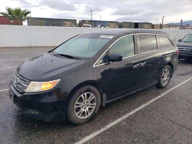 5FNRL5H49CB071142 - 2012 HONDA ODYSSEY EX BLACK photo 1