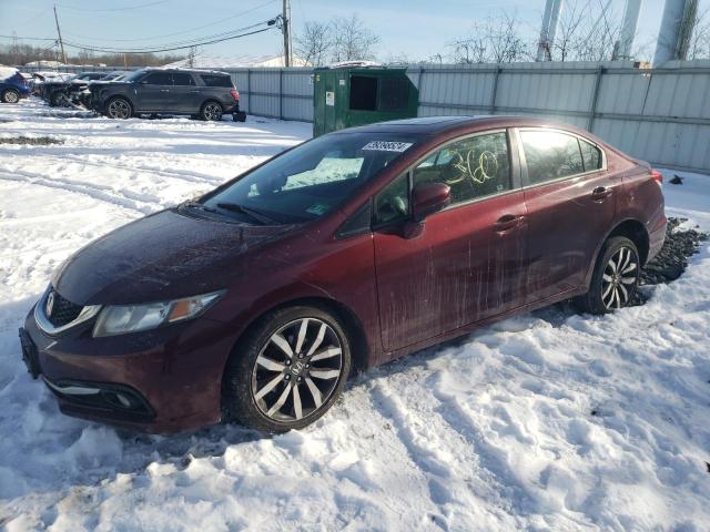 19XFB2F97EE275885 - 2014 HONDA CIVIC EXL BURGUNDY photo 1