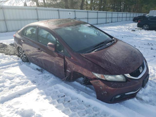 19XFB2F97EE275885 - 2014 HONDA CIVIC EXL BURGUNDY photo 4