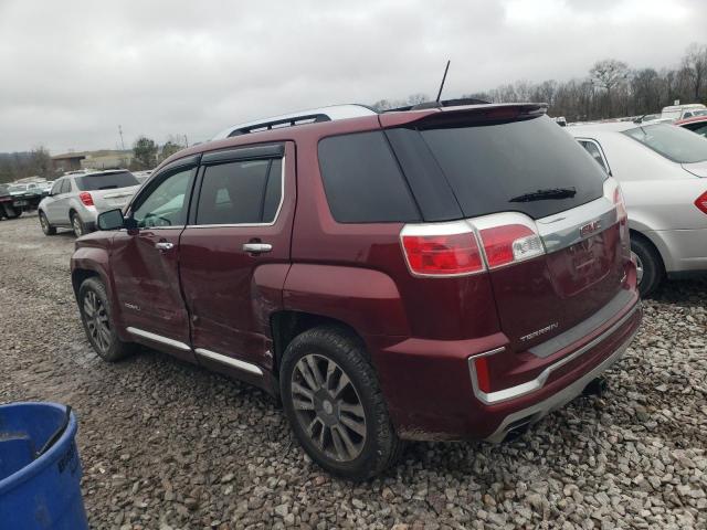 2GKFLVE38G6131491 - 2016 GMC TERRAIN DENALI BURGUNDY photo 2