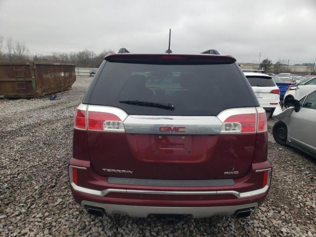 2GKFLVE38G6131491 - 2016 GMC TERRAIN DENALI BURGUNDY photo 6