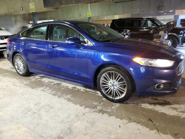 3FA6P0H94DR261748 - 2013 FORD FUSION SE BLUE photo 4