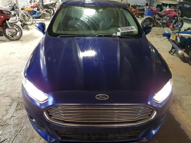 3FA6P0H94DR261748 - 2013 FORD FUSION SE BLUE photo 5