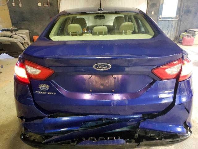 3FA6P0H94DR261748 - 2013 FORD FUSION SE BLUE photo 6