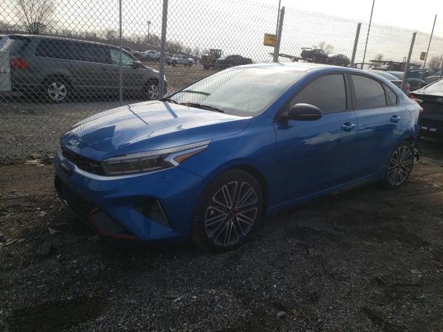 3KPF44AC5NE449140 - 2022 KIA FORTE GT BLUE photo 1