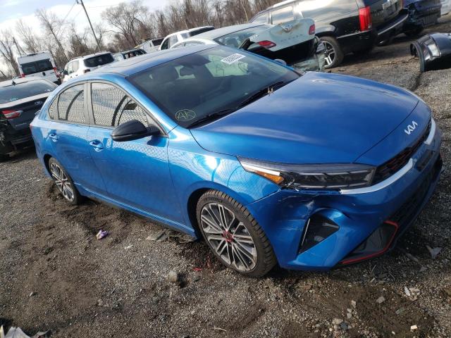 3KPF44AC5NE449140 - 2022 KIA FORTE GT BLUE photo 4