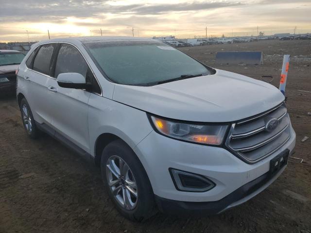 2FMTK4J82FBC23808 - 2015 FORD EDGE SEL WHITE photo 4