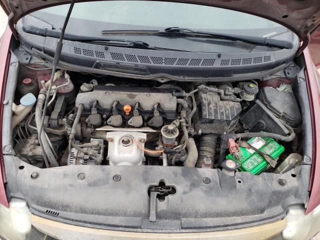 19XFA16649E027666 - 2009 HONDA CIVIC LX-S Շագանակագույն լուսանկար 11