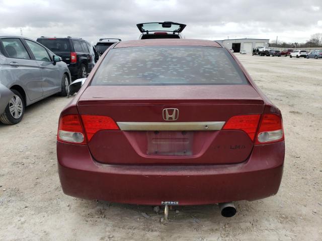 19XFA16649E027666 - 2009 HONDA CIVIC LX-S Շագանակագույն լուսանկար 6