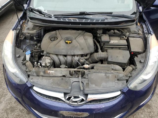 5NPDH4AE4DH400549 - 2013 HYUNDAI ELANTRA GLS BLUE photo 11