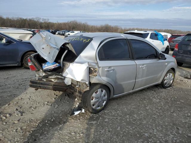 KL1TD56658B115386 - 2008 CHEVROLET AVEO BASE SILVER photo 3