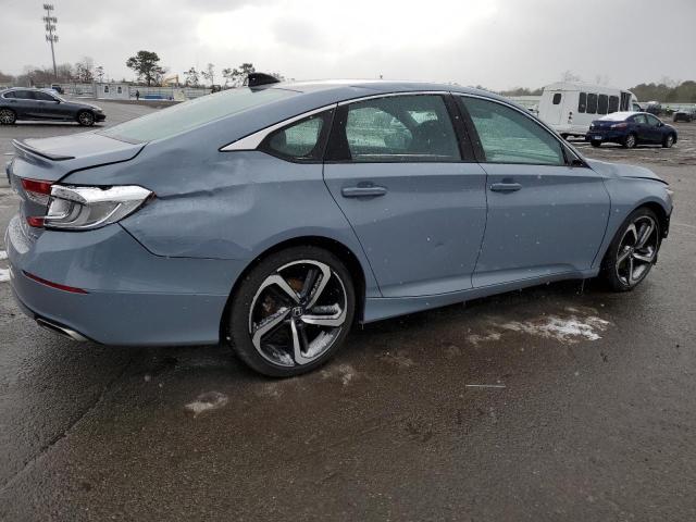 1HGCV2F33MA012284 - 2021 HONDA ACCORD SPORT BLUE photo 3