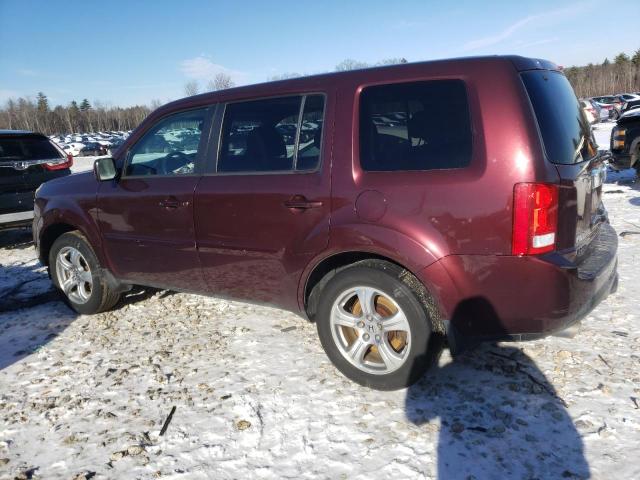 5FNYF4H55CB036619 - 2012 HONDA PILOT EXL MAROON photo 2