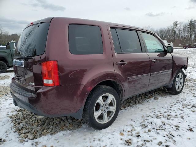 5FNYF4H55CB036619 - 2012 HONDA PILOT EXL MAROON photo 3