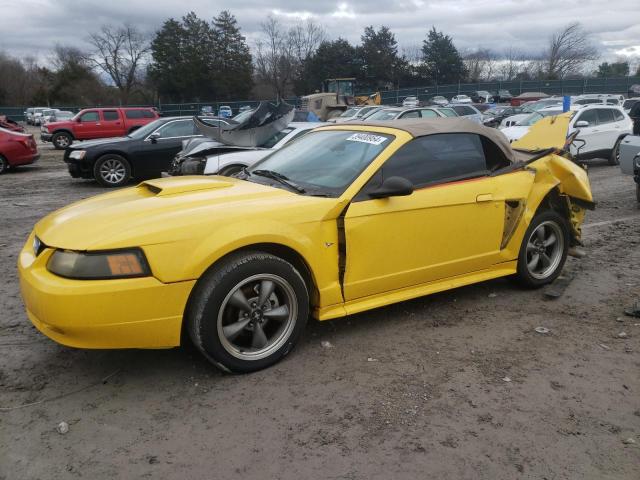1FAFP45X61F116438 - 2001 FORD MUSTANG GT YELLOW photo 1