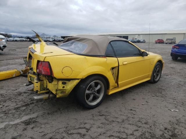 1FAFP45X61F116438 - 2001 FORD MUSTANG GT YELLOW photo 3