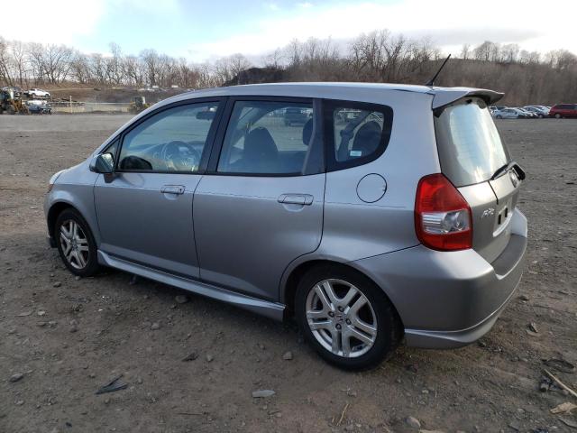 JHMGD37677S067948 - 2007 HONDA FIT S SILVER photo 2