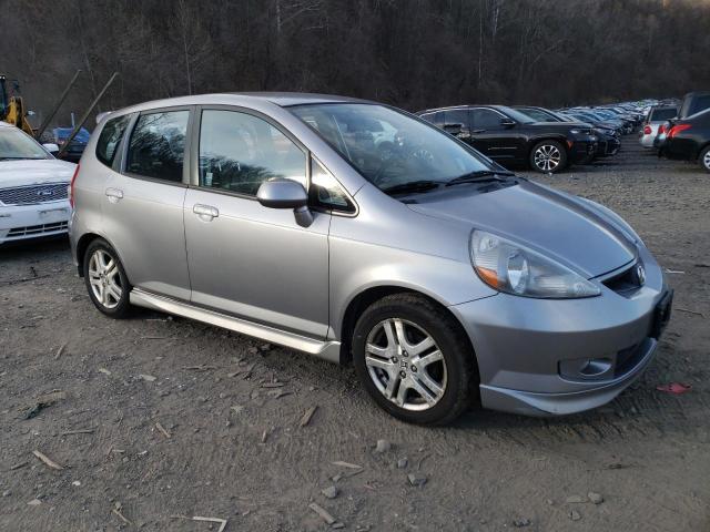 JHMGD37677S067948 - 2007 HONDA FIT S SILVER photo 4