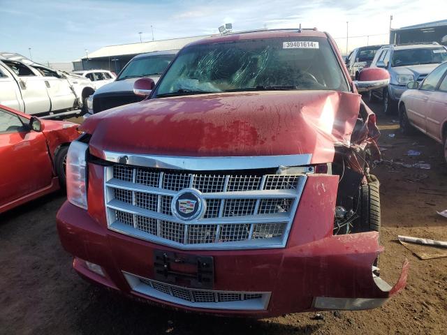 1GYS4DEF6ER215610 - 2014 CADILLAC ESCALADE PLATINUM RED photo 5